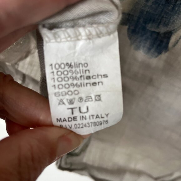 Piazza Del Tempio floral linen box top - L - Picture 3 of 3